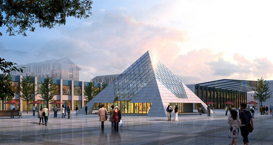 合山金字塔网架